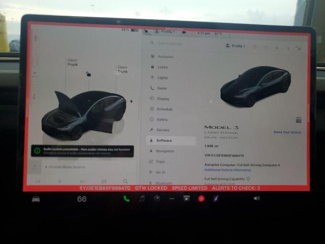 5YJ3E1EB6SF988470 - 2025 TESLA MODEL 3 Grafit foto 9