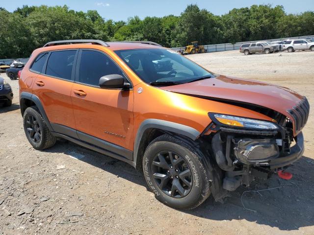 1C4PJMBS2GW236979 - 2016 JEEP CHEROKEE TRAILHAWK ORANGE photo 4