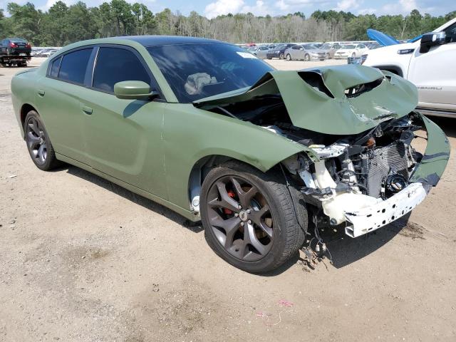 2C3CDXCT3FH917507 - 2015 DODGE CHARGER R/T GREEN photo 4