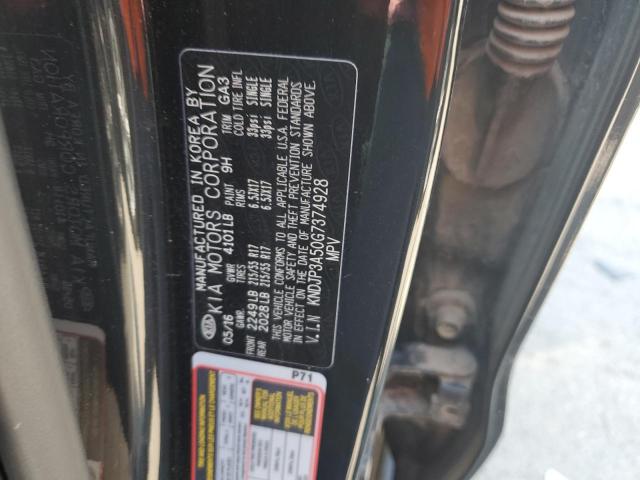 KNDJP3A50G7374928 - 2016 KIA SOUL + BLACK photo 12