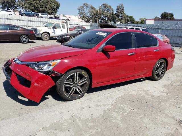 1HGCR2F10HA251218 - 2017 HONDA ACCORD SPORT SPECIAL EDITION RED photo 1