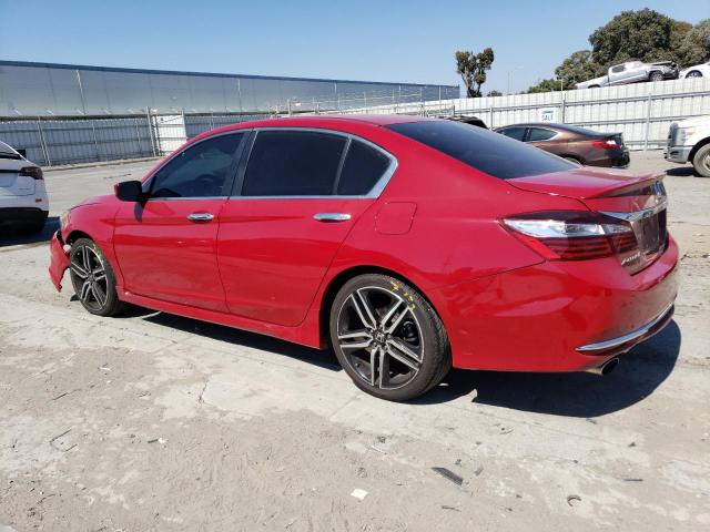 1HGCR2F10HA251218 - 2017 HONDA ACCORD SPORT SPECIAL EDITION RED photo 2