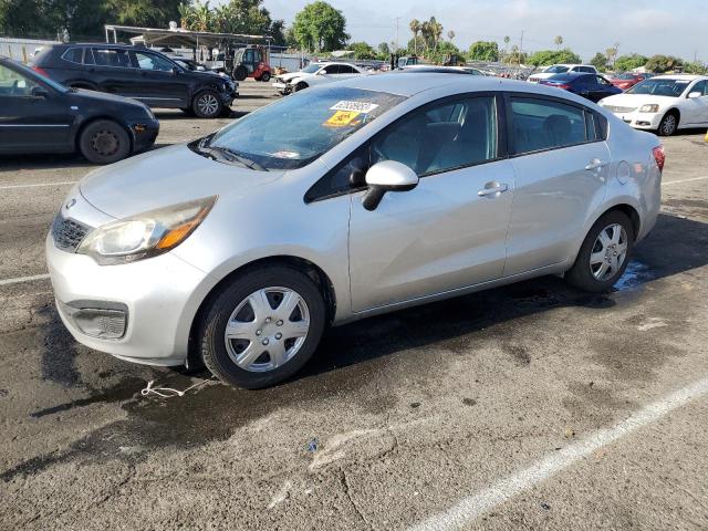 KNADM4A32F6467087 - 2015 KIA RIO LX SILVER photo 1