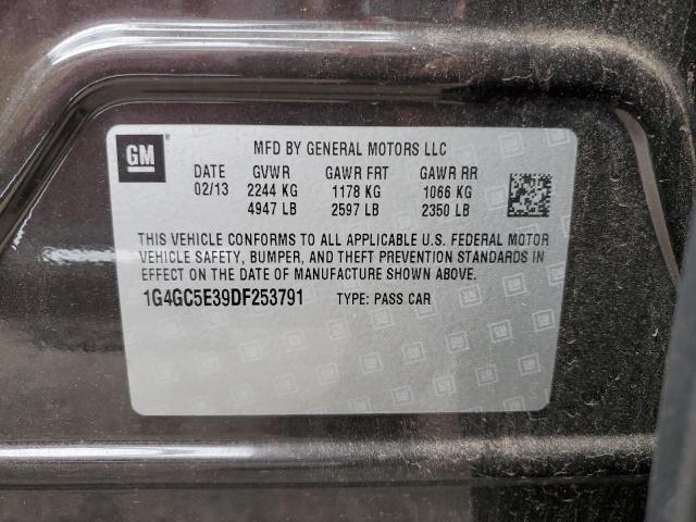 1G4GC5E39DF253791 - 2013 BUICK LACROSSE رمادي صورة 13