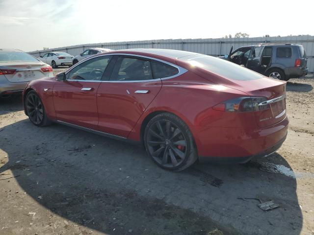 5YJSA1E26GF122086 - 2016 TESLA MODEL S Կարմիր լուսանկար 2
