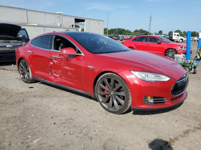 5YJSA1E26GF122086 - 2016 TESLA MODEL S Կարմիր լուսանկար 4