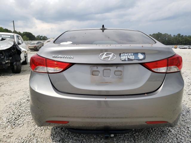 KMHDH4AE6CU179245 - 2012 HYUNDAI ELANTRA GLS GRAY photo 6