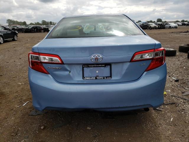 4T4BF1FKXCR254271 - 2012 TOYOTA CAMRY BASE BLUE photo 6