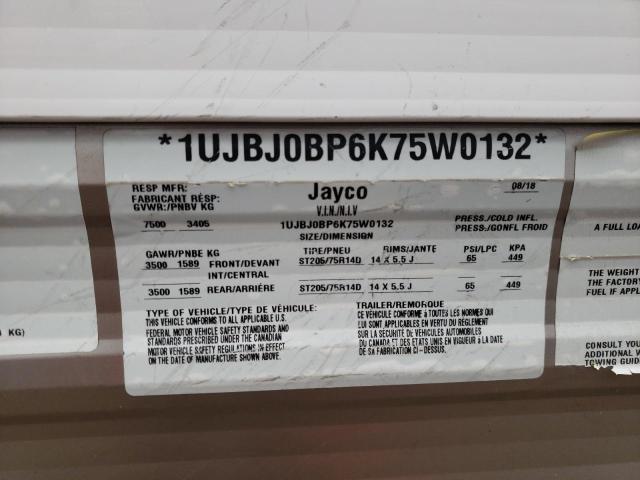 1UJBJ0BP6K75W0132 - 2019 JAY TRAILER WHITE photo 10