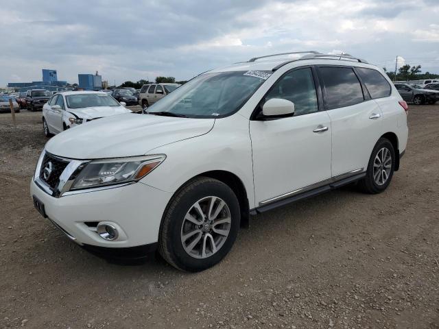 5N1AR2MM4EC663317 - 2014 NISSAN PATHFINDER S WHITE photo 1