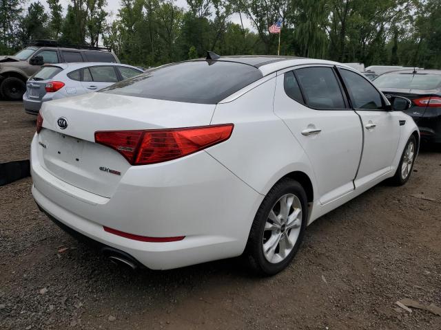 KNAGN4A60B5163860 - 2011 KIA OPTIMA EX WHITE photo 3