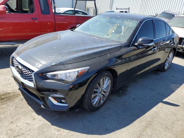 JN1EV7BPXMM706257 - 2021 INFINITI Q50 LUXE BLACK photo 1