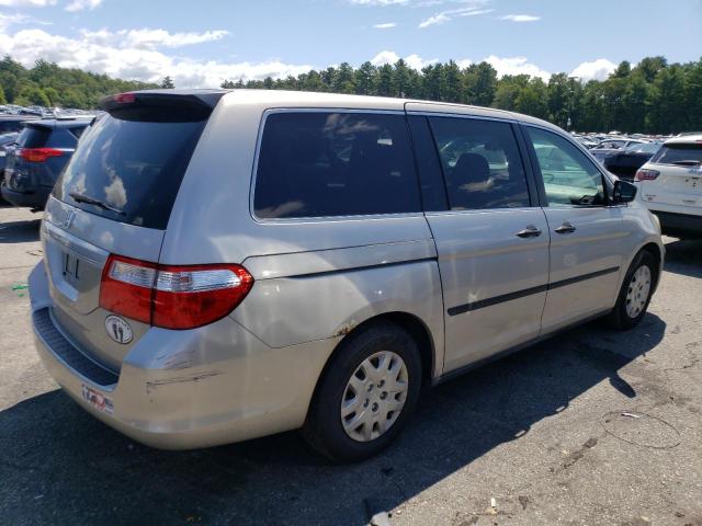 5FNRL38256B037545 - 2006 HONDA ODYSSEY LX SILVER photo 3