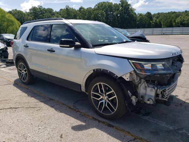 1FM5K8GT6JGB13745 - 2018 FORD EXPLORER SPORT Серебристый фото 4