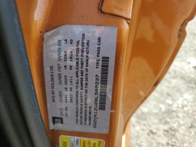 6G2VX12U26L509237 - 2006 PONTIAC GTO ORANGE photo 13