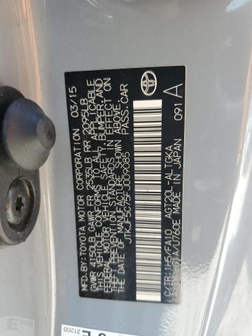 JTKJF5C75FJ009085 - 2015 TOYOTA SCION TC ვერცხლისფერი ფოტო 12