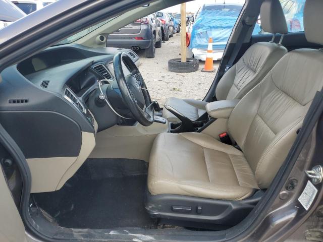 19XFB2F94FE101354 - 2015 HONDA CIVIC EXL BROWN photo 7