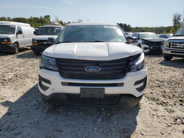 1FM5K8AR4JGB24756 - 2018 FORD EXPLORER POLICE INTERCEPTOR أبيض صورة 5