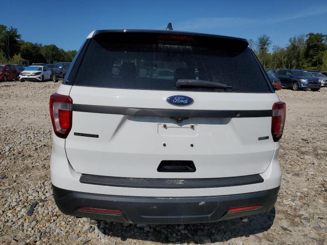 1FM5K8AR4JGB24756 - 2018 FORD EXPLORER POLICE INTERCEPTOR أبيض صورة 6