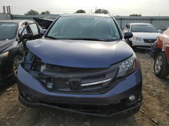 5J6RM4H72CL006576 - 2012 HONDA CR-V EXL BLUE photo 5