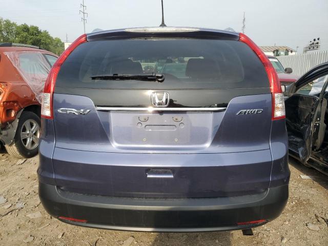 5J6RM4H72CL006576 - 2012 HONDA CR-V EXL BLUE photo 6