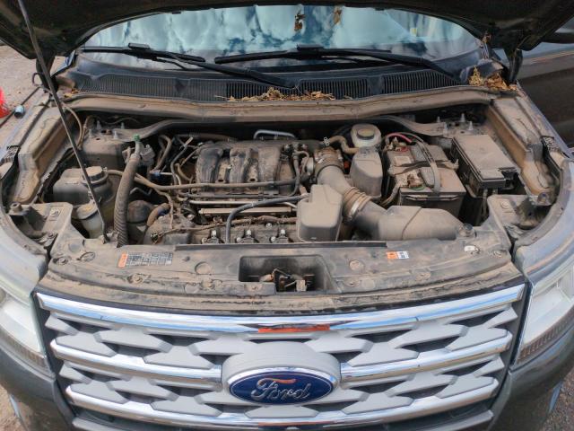 1FM5K7D87KGB07366 - 2019 FORD EXPLORER XLT Сірий фото 12