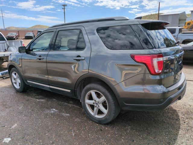 1FM5K7D87KGB07366 - 2019 FORD EXPLORER XLT Сірий фото 2