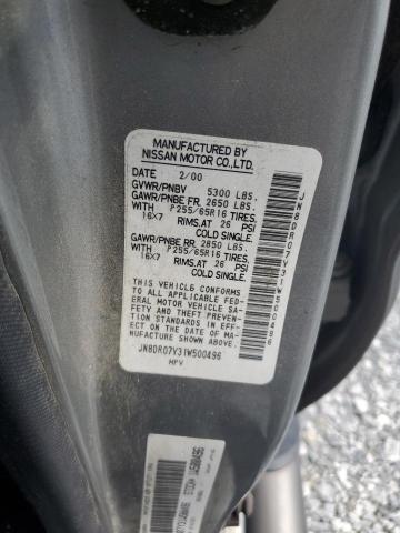 JN8DR07Y31W500496 - 2001 NISSAN PATHFINDER LE 银色 照片 12