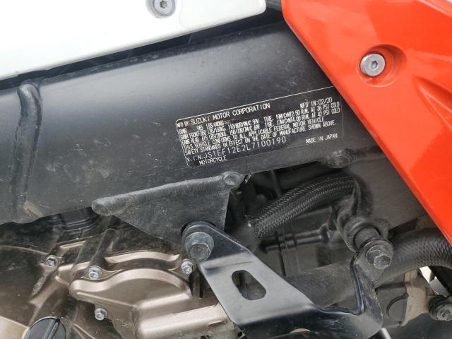 JS1EF12E2L7100190 - 2020 SUZUKI DL1050 RC ORANGE photo 10