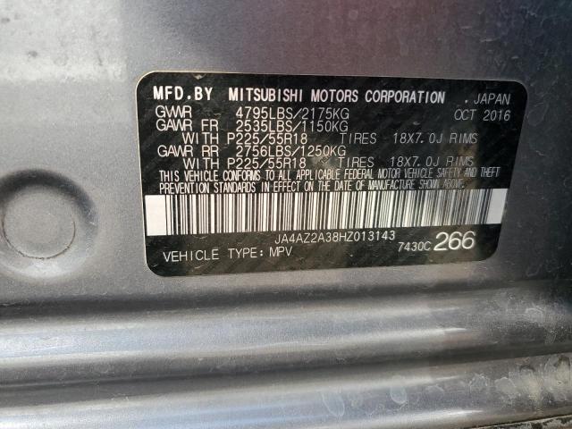 JA4AZ2A38HZ013143 - 2017 MITSUBISHI OUTLANDER ES GRAY photo 13