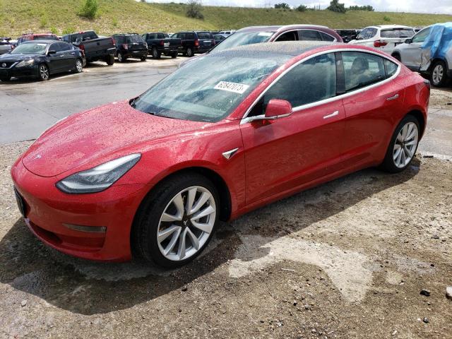 5YJ3E1EB8JF091679 - 2018 TESLA MODEL 3 RED photo 1