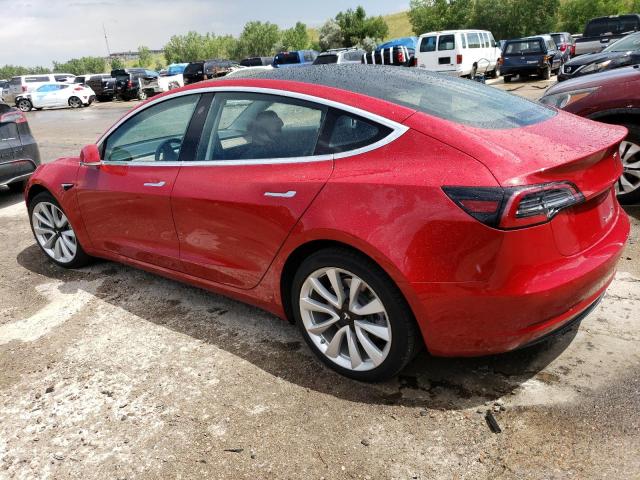 5YJ3E1EB8JF091679 - 2018 TESLA MODEL 3 RED photo 2