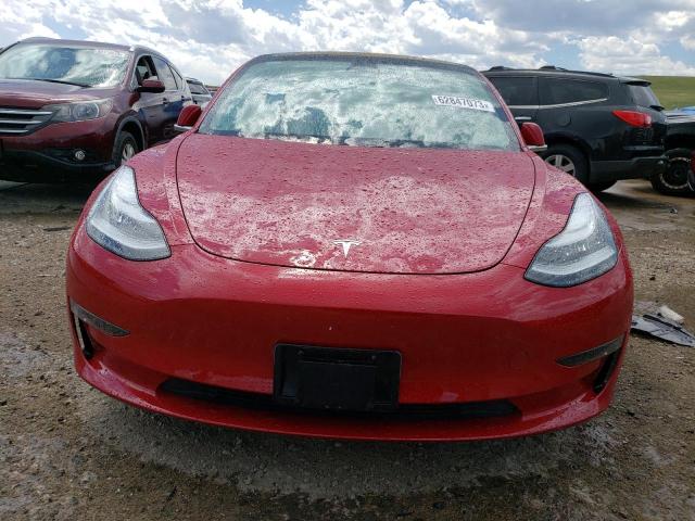 5YJ3E1EB8JF091679 - 2018 TESLA MODEL 3 RED photo 5