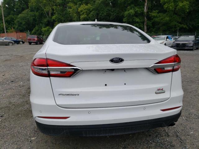 3FA6P0HD6KR148322 - 2019 FORD FUSION SE WHITE photo 6