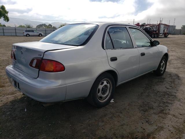 1NXBR12E5YZ341827 - 2000 TOYOTA COROLLA VE SILVER photo 3