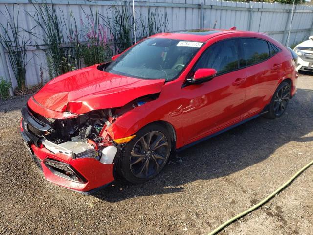 SHHFK7H94KU302541 - 2019 HONDA CIVIC SPORT TOURING RED photo 1