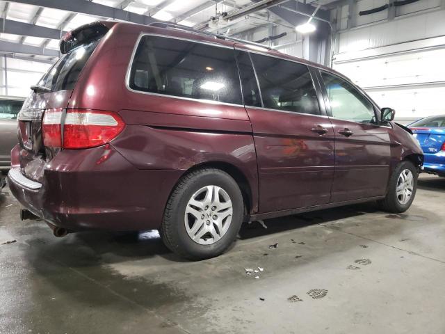 5FNRL38777B407939 - 2007 HONDA ODYSSEY EXL BURGUNDY photo 3