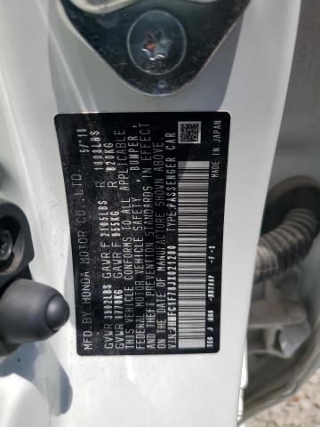 JHMFC1F78JX021200 - 2018 HONDA CIVIC EXL თეთრი ფოტო 12