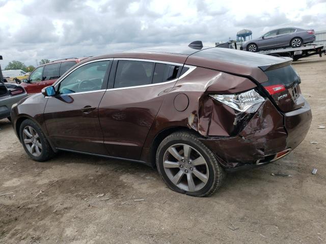 2HNYB1H49AH500871 - 2010 ACURA ZDX TECHNOLOGY BROWN photo 2