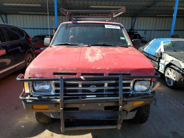 1N6SD16Y0MC370611 - 1991 NISSAN TRUCK KING CAB RED photo 5