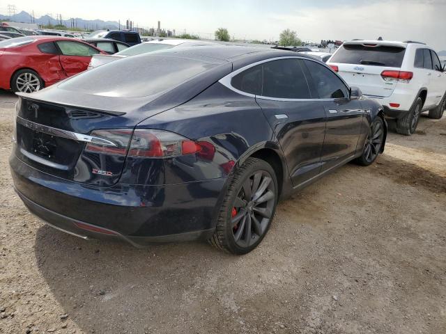 5YJSA1H20EFP63582 - 2014 TESLA MODEL S ლურჯი ფოტო 3