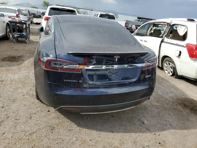 5YJSA1H20EFP63582 - 2014 TESLA MODEL S ლურჯი ფოტო 6