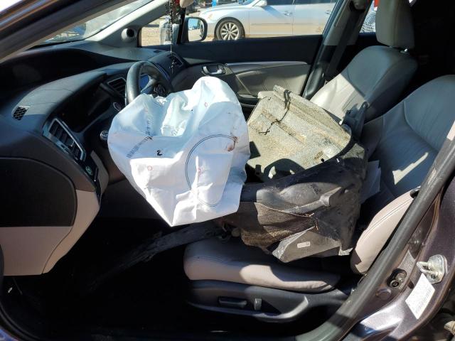 19XFB2F98EE023515 - 2014 HONDA CIVIC EXL ნაცრისფერი ფოტო 7