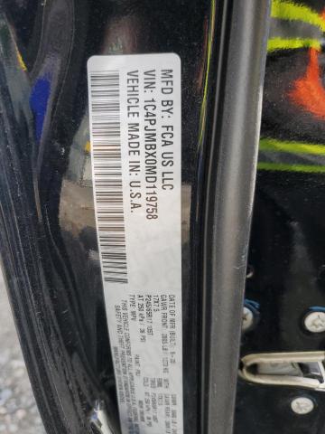 1C4PJMBX0MD119758 - 2021 JEEP CHEROKEE TRAILHAWK შავი ფოტო 14