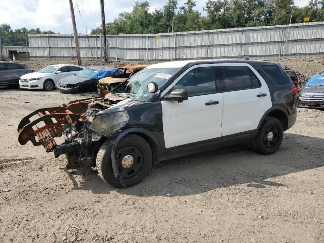 1FM5K8AR4GGB12910 - 2016 FORD EXPLORER POLICE INTERCEPTOR 双色 照片 1