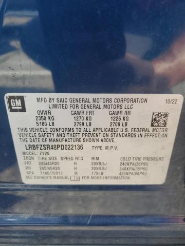 LRBFZSR48PD022136 - 2023 BUICK ENVISION AVENIR BLUE photo 13
