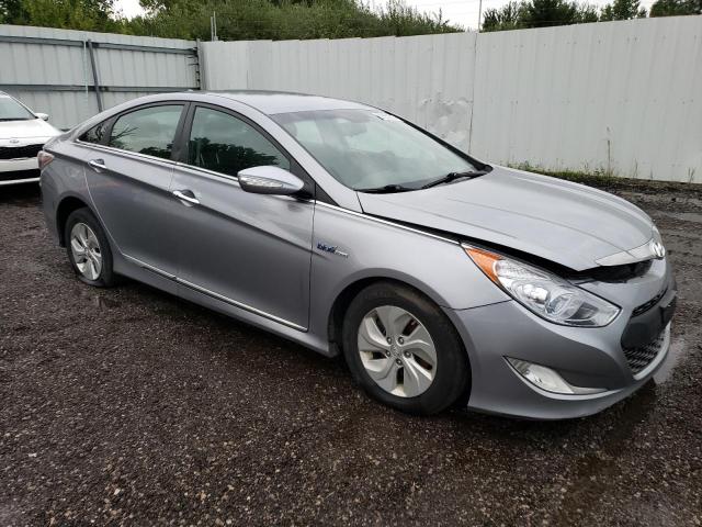 KMHEC4A46EA117293 - 2014 HYUNDAI SONATA HYBRID GRAY photo 4