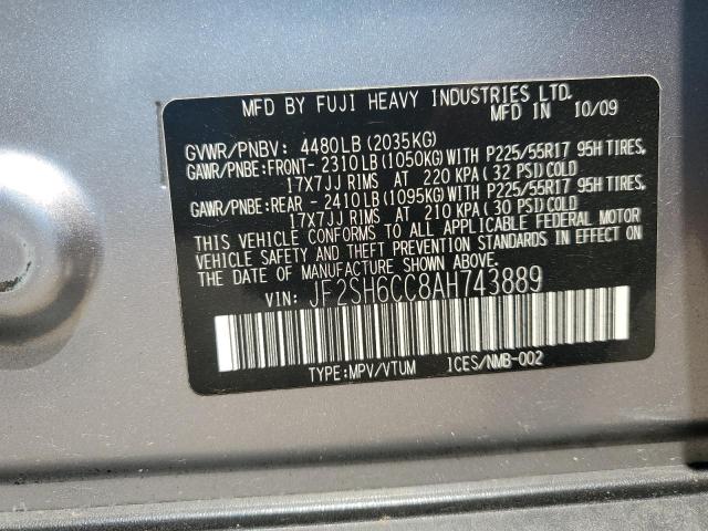 JF2SH6CC8AH743889 - 2010 SUBARU FORESTER 2.5X PREMIUM 银色 照片 13