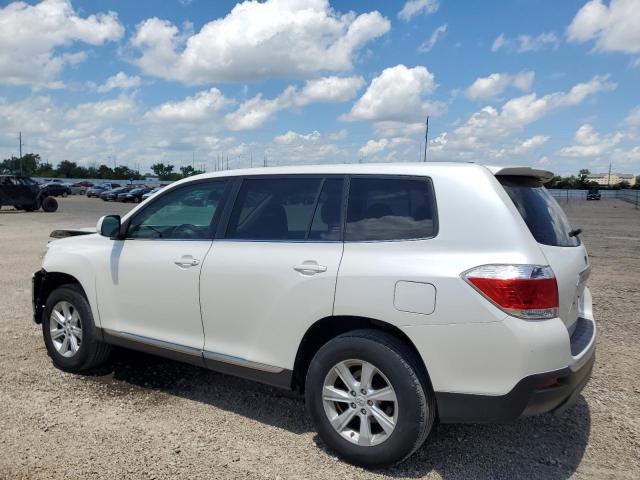 5TDBK3EH1CS164930 - 2012 TOYOTA HIGHLANDER BASE Biały zdjęcie 2