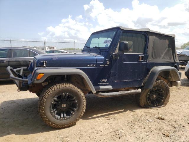 1J4FA49S95P322342 - 2005 JEEP WRANGLER / SPORT BLUE photo 1